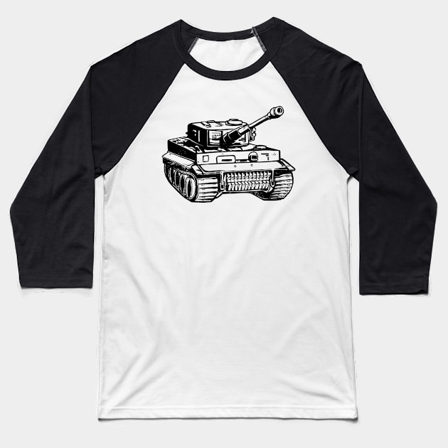 tank Baseball T-Shirt by HBfunshirts